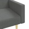 vidaXL Sofa Bed Dark Grey Fabric (100% polyester), wood, plastic Medium