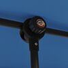 vidaXL Garden Parasol Azure blue 100% polyester, aluminum Large