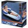 Bestway Floating Lounger Blue and White Vinyl 72 x 38 x 21.1 in