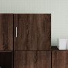 vidaXL Wall Cabinet Brown Oak Engineered Wood Medium Wall Cabinet