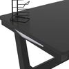vidaXL LED Gaming Desk Black Engineered wood LED Gaming Desk Rectangular