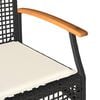 vidaXL Garden Bench Black and brown
