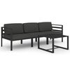 vidaXL Garden Lounge Set Anthracite
