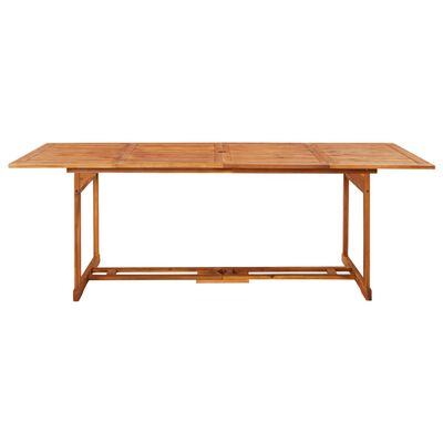 vidaXL Patio Dining Table 86.6"x35.4"x29.5" Solid Acacia Wood