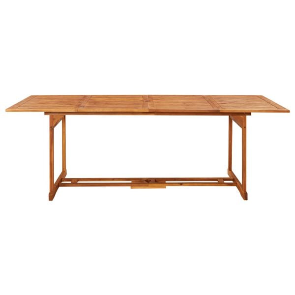 vidaXL Dining Table Natural Wood Solid acacia wood with an oil finish