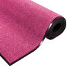 vidaXL Doormat Other Pink and Black 47.3" x 98.4" Polyamide and PVC