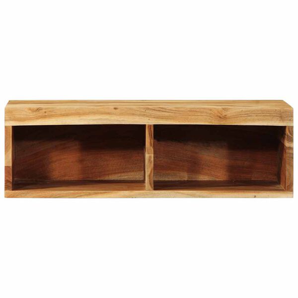 vidaXL Wall-mounted TV Cabinet Acacia wood finish Solid Acacia wood