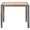 vidaXL Garden Dining Set Gray, Dark gray