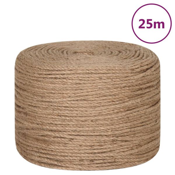 vidaXL Jute Rope 82.0 ' Long 0.31 " Thick