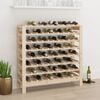 vidaXL Wine Rack 43.1x11.8x42.3" Solid Wood Pine