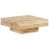 vidaXL Coffee Table Natural Wood Solid Mango Wood Medium Coffee Table