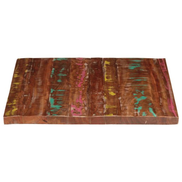 vidaXL Table Top Mixed colors Solid reclaimed wood 35.4 x 31.5 x 1.0 in