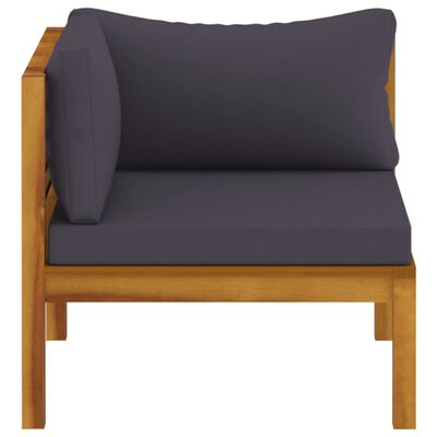 vidaXL 2-Seater Patio Sofa with Cushion Solid Acacia Wood