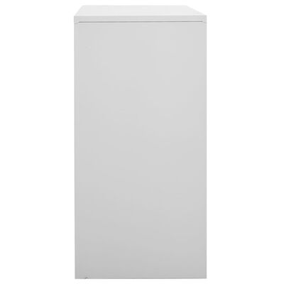 vidaXL Locker Cabinets 5 pcs Light Gray 35.4"x17.7"x36.4" Steel