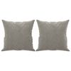 vidaXL 3-Seater Sofa with Pillows&Cushions Light Gray 70.9" Velvet