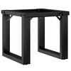 vidaXL Coffee Table Leg Black Powder-coated steel Standard Durable