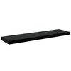 vidaXL Wall Shelf Set of 4 High gloss black Honeycomb MDF, Metal