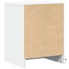 vidaXL Bedside Cabinet Set of 2 White Engineered wood Standard