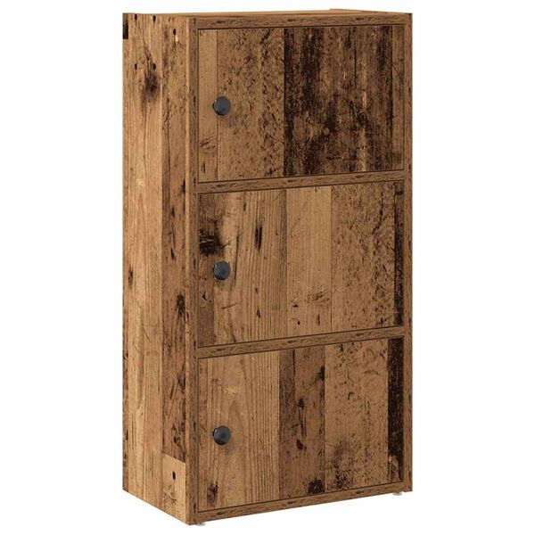 vidaXL Bookcase Old wood Engineered wood Small Bookcase Rectangular