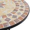 vidaXL Mosaic Bistro Set Terracotta and White