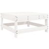 vidaXL Garden Lounge Set White Solid pine wood Large Modular