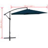 vidaXL Cantilever Garden Umbrella Solid blue Polyester, Steel