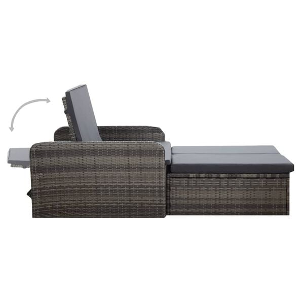 vidaXL Sofa Set Grey and dark grey