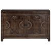 vidaXL Sideboard with Carved Design 43.3"x13.8"x27.6" Solid Mango Wood