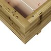 vidaXL Garden Planter Natural pine Solid pine wood Medium Durable