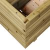vidaXL Garden Planter Natural Pine Treated pinewood 27.6 x 15.7 x 19.5 in