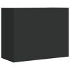 vidaXL Wall Cabinet Black Engineered wood 29.5x13.8x23.6 in