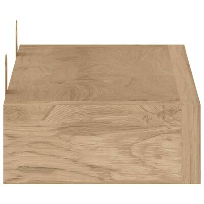 vidaXL Wall Shelves 2 pcs 15.7"x5.9"x2.4" Solid Wood Teak