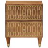 vidaXL Bedside Cabinet Honey Brown Solid mango wood, iron Small Storage