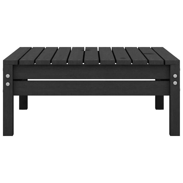 vidaXL Garden Footstool Black Solid Pine Wood Medium Modular