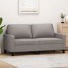 vidaXL 2-seater Sofa Taupe 100% polyester, metal, textilene 2-seater