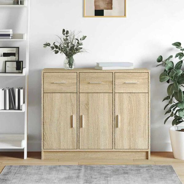 vidaXL Sideboard Sonoma oak Engineered wood Medium Sideboard