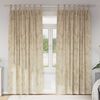 vidaXL Velvet Curtains 2 pcs Cream 102.36 x 55.12 in Velvet