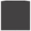 vidaXL Planter Black Cold-rolled steel Medium Durable Planter