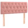 vidaXL Headboard Pink 35.4"x2.8"x30.7"/34.6" Velvet