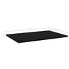 vidaXL Shelf Set of 8 Black Engineered wood 23.6x15.7x0.6 in Simple