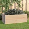 vidaXL Raised Bed Set of 3 Natural pine Solid pine wood, Galvanized metal