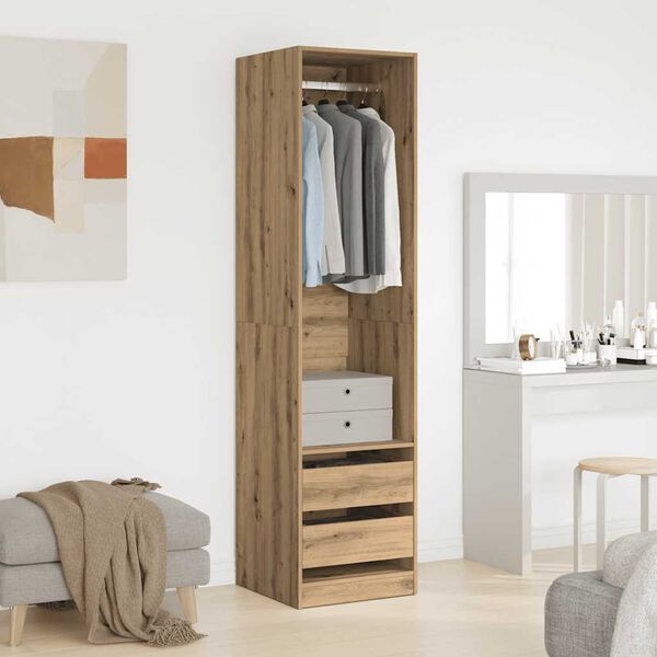 vidaXL Wardrobe Artisan Oak Engineered Wood Standard Wardrobe