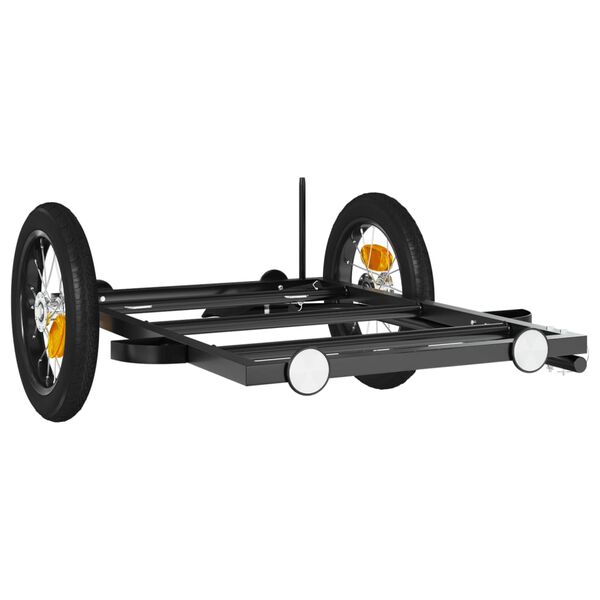 vidaXL Bike Trailer Black 48.0x20.9x11.0" Iron