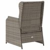 vidaXL Reclining Garden Chair Set of 2 Grey