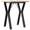 vidaXL Dining Table Natural wood and black
