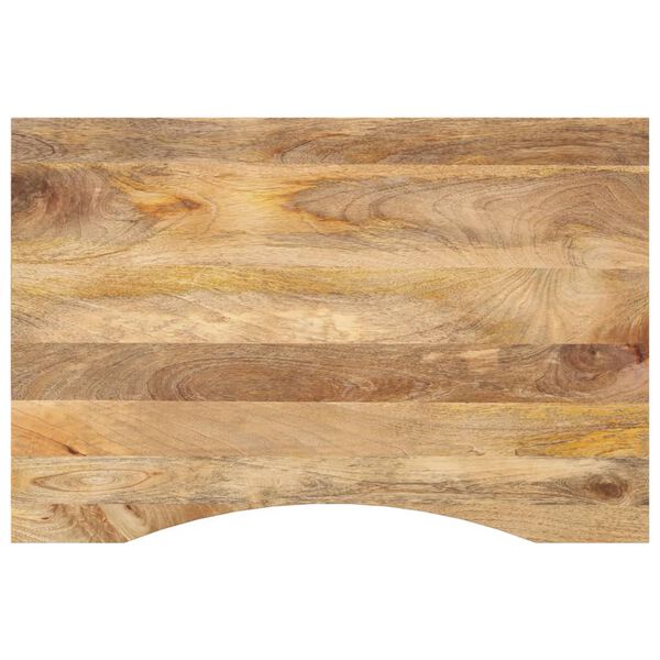 vidaXL Desk Top Natural wood color Solid rough mango wood