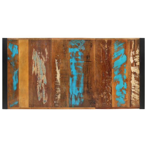 vidaXL Bar Table Multicolour Reclaimed wood, iron 55.1x27.6x43.3 in