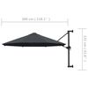 vidaXL Garden Umbrella Anthracite Polyester, Metal Large Tiltable
