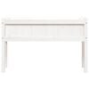 vidaXL Garden Planter White Solid Pine Wood 41.3 in wide