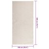 vidaXL Rug Cream Polypropylene 39.4 x 78.7 in UV-resistant materials